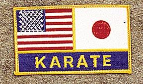 USA & Japan Flags / Karate Patch